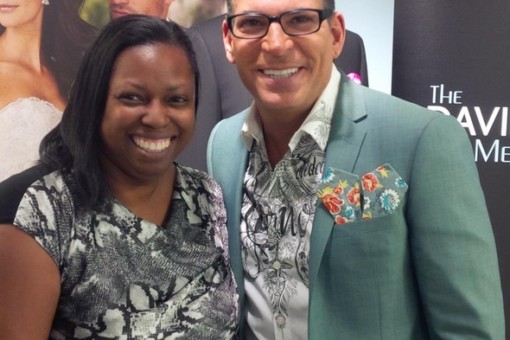 Serena of Simply Custom meets David Tutera of My Fair Wedding at a recent event in Chicago.