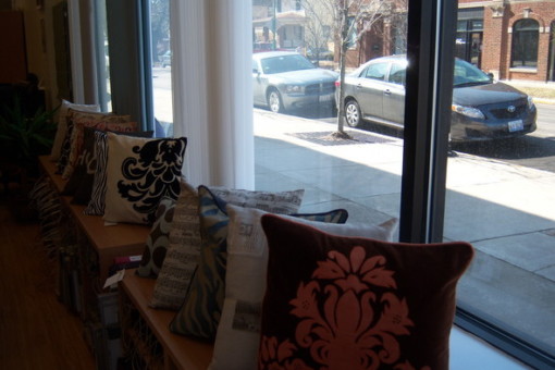 Chicago window treatments and pillows
