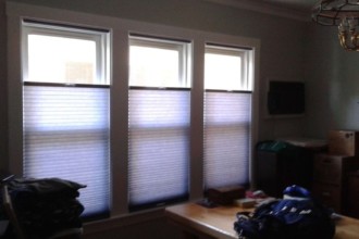 Chicago Comfortex Honeycomb Shades with Top Down Bottom Up