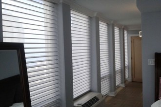 Chicago Hunter Douglas motorized remote control Silhouette shades