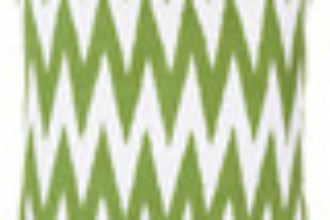 Green chevron pillow