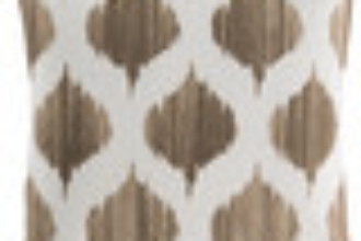 Brown leaf pattern pillow