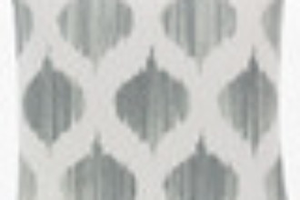 Grey leaf pattern pillow