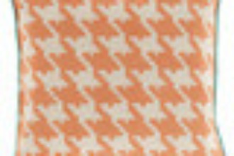 Orange patterned pillow