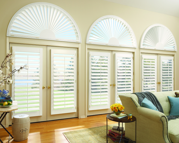 Living room shutters