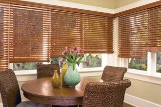 Chicago Hunter Douglas Everwood faux wood blind